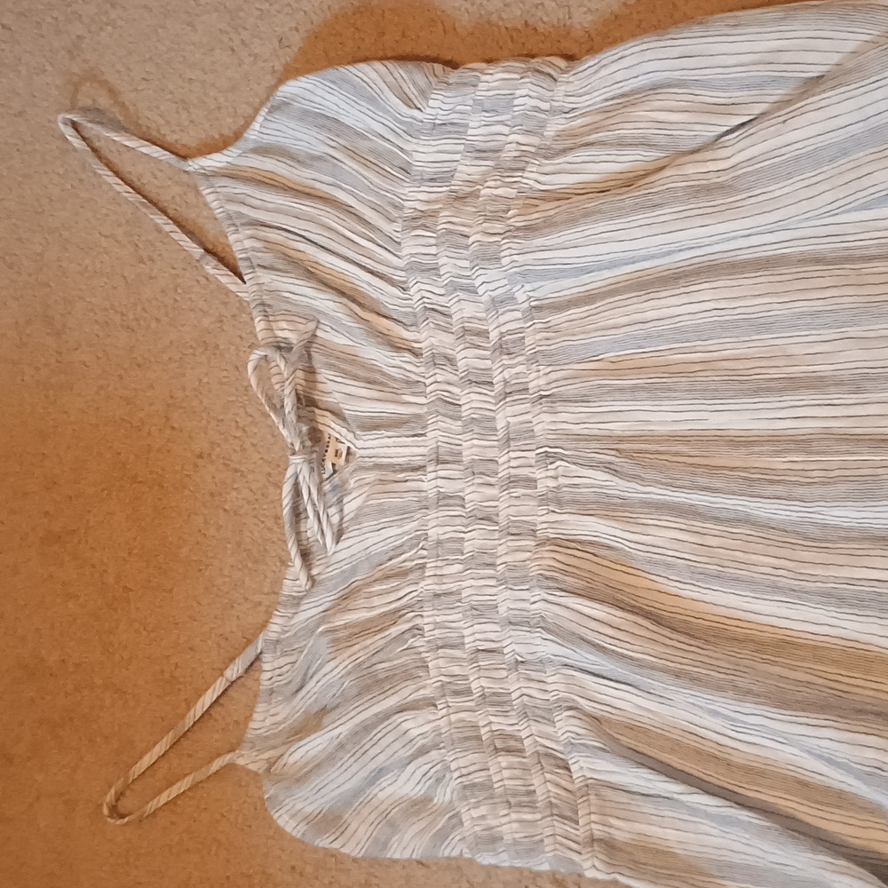 Lucky Brand striped gauzy jumpsuit 100% Cotton Women's Size XXL NWT - Picture 5 of 7